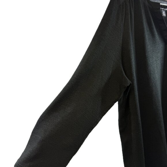 Hawthorn Black Long Sleeve Split Neck Tunic Top Size 1X - Picture 2 of 7
